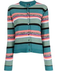 PS by Paul Smith - Striped Cotton Cardigan - Lyst