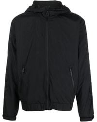 Versace Jeans Couture - Kapuzenjacke Mit Logo-Streifen - Lyst