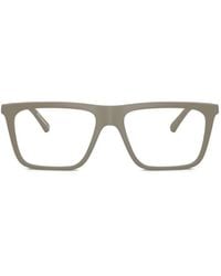 Emporio Armani - Matte Rectangle Sunglasses - Lyst