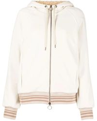 Eleventy - Drawstring-Hood Zipped-Up Bomber Jacket - Lyst
