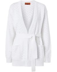 Missoni - Pull Ceinturé À Chevrons - Lyst
