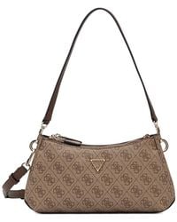 Guess - Noelle Monogram-Print Shoulder Bag - Lyst
