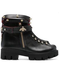 HARDOT - 45Mm Stud-Embellished Leather Boots - Lyst