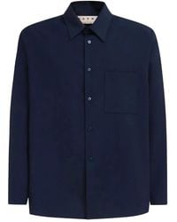 Marni - Wollen Overhemd - Lyst