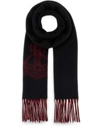 Vivienne Westwood - Double Face Fringed Scarf - Lyst