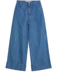 Valentino Garavani - Lightweight Wide-Leg Jeans - Lyst