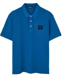Blauer - Logo-Detail Cotton Polo Shirt - Lyst