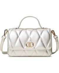 Twinset - Quilted Top-Handle Tote Bag - Lyst