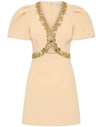 Rebecca Vallance - Alexandrite Puff Sleeve Mini Dress - Lyst
