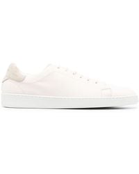 Kiton - Round-toe Lace-up Leather Sneakers - Lyst