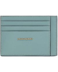 Piquadro - Patricia Logo-Plaque Slim Cardholder - Lyst