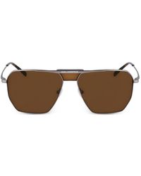 KARL LAGERFELD - Geometric-Frame Sunglasses - Lyst