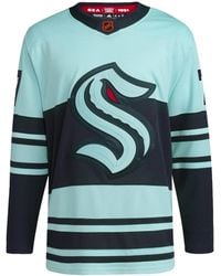 adidas - T-Shirt Nhl Seattle Kraken Jordan Eberle Authentic Reverse Retro 2.0 En Jersey - Lyst