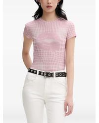 Miss Sixty - Polka-Dot Graphic-Print T-Shirt - Lyst