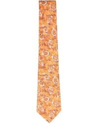 Kiton - Geometric-Patterned Silk Tie - Lyst