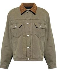 FRAME - Chest-Pockets Collared Jacket - Lyst