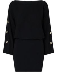 Liu Jo - Short Dress With Jewel Buttons - Lyst