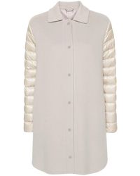 Herno - Panelled Puffer Coat - Lyst