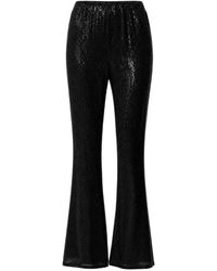 Toccin - Gemma Sequin-Embellished Flared Trousers - Lyst
