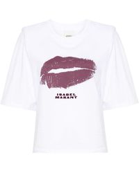 Isabel Marant - Ben T-shirt Van Biologisch Katoen - Lyst