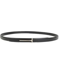Tom Ford - T-Bar Leather Belt - Lyst