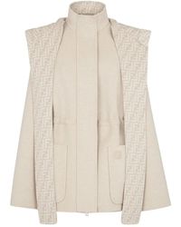 Fendi - Jacke aus Wollgemisch - Lyst