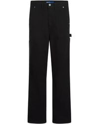 KARL LAGERFELD - Cotton Straight Jeans - Lyst