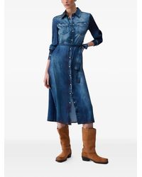 Liu Jo - Long Dress With Digital Print - Lyst