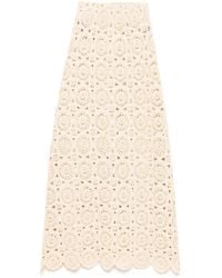 Bambah - Floral Embroidery Skirt - Lyst
