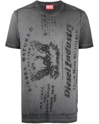 DIESEL - T-diegor-l2 Cotton T-shirt - Lyst