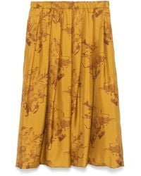 Fabiana Filippi - Midirock Mit Grafischem Print - Lyst