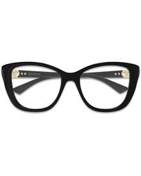 Gucci - Interlocking G Bril Met Cat-Eye-Montuur - Lyst