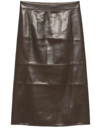 Max Mara - Coated Jersey Midi Skirt - Lyst