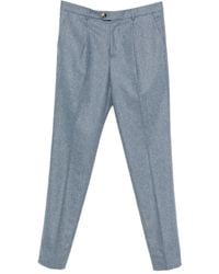 Brunello Cucinelli - Pantalon En Laine À Design Plissé - Lyst