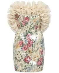 Nissa - Backless Sequin Mini Dress - Lyst