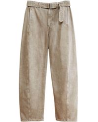 Lemaire - Twisted Belted Tapered Jeans - Lyst