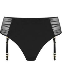 Scandale - Nuit Fauve High-Waist Suspender Thong - Lyst
