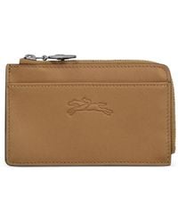 Longchamp - Le Pliage Zippered Leather Cardholder - Lyst