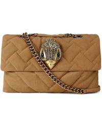 Kurt Geiger - Large Kensington Quilted Suede Tote Bag - Lyst