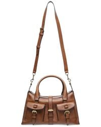 Mulberry - Petit Sac Porté Épaule Roxanne En Cuir Grainé À Boucle - Lyst
