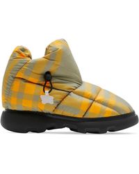 Burberry - Check Pillow Boots - Lyst