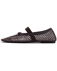 Bimba Y Lola - Bow-Embellished Mesh Ballet Flats - Lyst