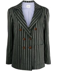 Alysi - Doppelreihiger Blazer Mit Streifen - Lyst