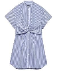 Rag & Bone - Gestreiftes Gretchen Kleid Mit Twist-Front - Lyst