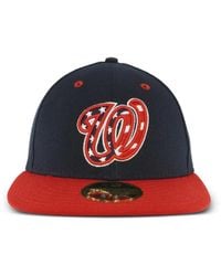 KTZ - 59Fifty Washington Nationals Low Profile Authentic Fitted Cap - Lyst