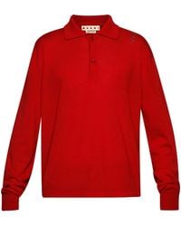Marni - Logo-Embroidered Polo Shirt - Lyst