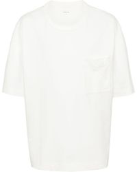 Lemaire - Jersey-T-Shirt mit Brusttasche - Lyst