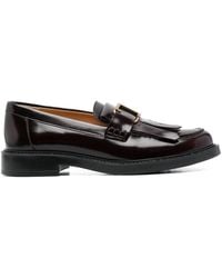 Tod's - Timeless Leren Loafers - Lyst