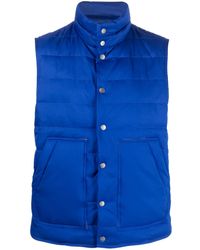 Kiton - Chaleco Acolchado Con Botones - Lyst