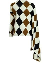 Proenza Schouler - Vanne Argyle-Pattern Top - Lyst